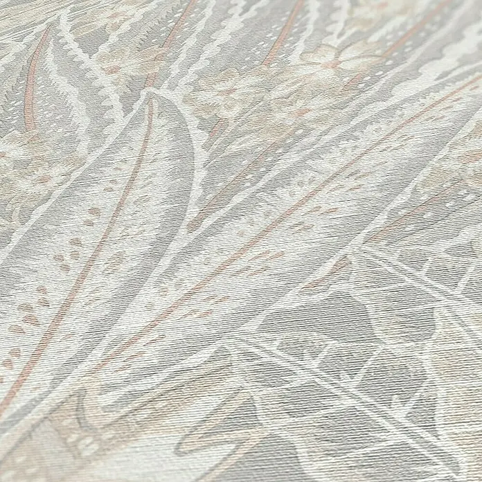 Tadessi Vliestapete M1-No.11156 - Grau, Floral, 10,05 x 0,53 m