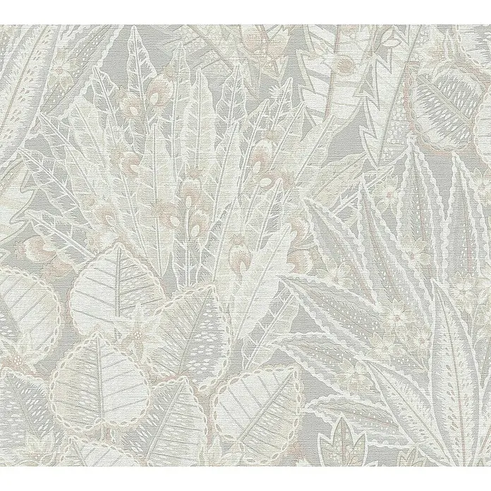 Tadessi Vliestapete M1-No.11156 - Grau, Floral, 10,05 x 0,53 m