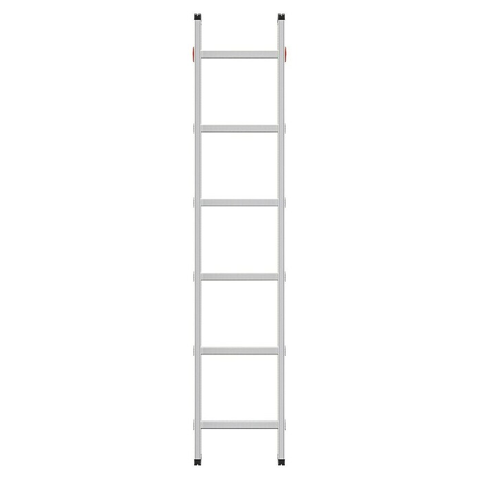 Hailo Escalera de apoyo S60 (Número de peldaños: 6 ud., Altura de trabajo: 270 cm, Carga soportada: 150 kg, Aluminio) | BAUHAUS