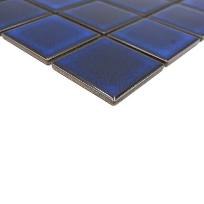 Mozaik pločica Quadrat Uni SD 651N  (30,4 x 30,4 cm, Kobaltno plave boje, Sjaj) | BAUHAUS