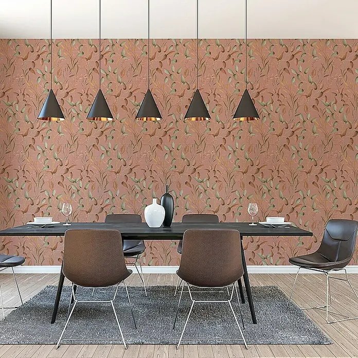 Tadessi Vliestapete M1-No.11302 - Rosa, Floral, 10,05 x 0,53 m
