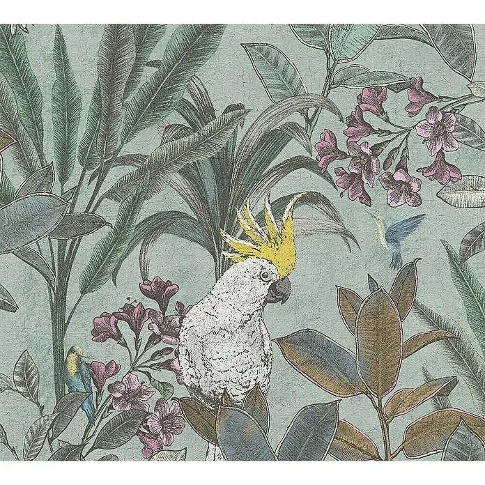 Tadessi Vliestapete M1-No.11312 - Blau, Floral, 10,05 x 0,53 m