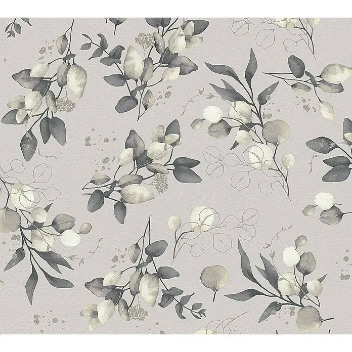 Tadessi Vliestapete M1-No.11242 - Schwarz, Floral, 10,05 x 0,53 m
