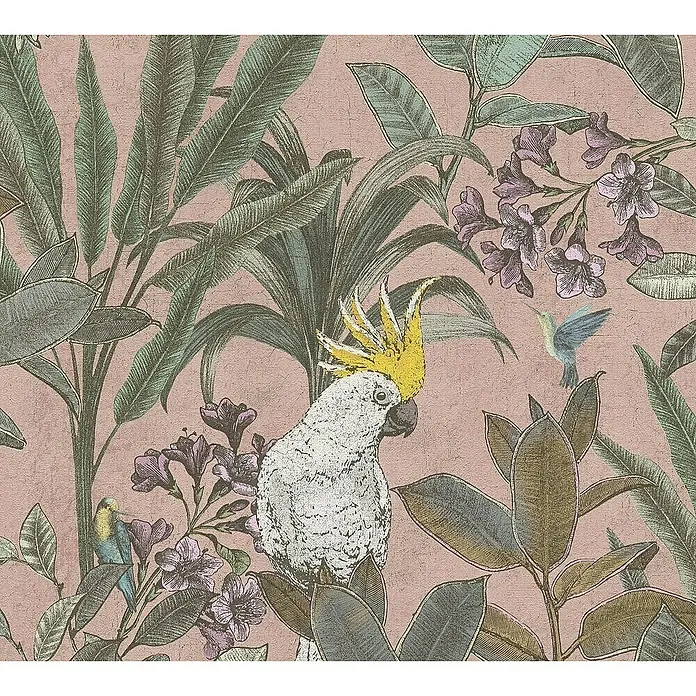 Tadessi Vliestapete M1-No.11311 - Rosa, Floral, 10,05 x 0,53 m