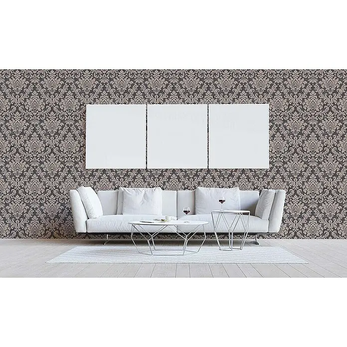 Tadessi Vliestapete M1-No.330 - Schwarz, Ornament, 10,05 x 0,53 m