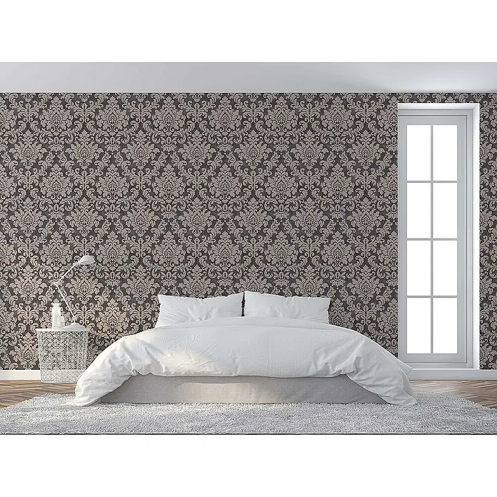 Tadessi Vliestapete M1-No.330 - Schwarz, Ornament, 10,05 x 0,53 m