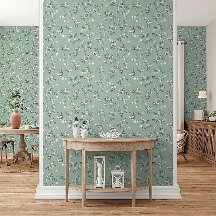 Tadessi Vliestapete M1-No.11245 - Grau, Floral, 10,05 x 0,53 m