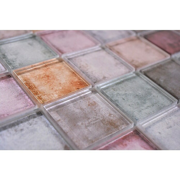 Mozaik pločica Quadrat Crystal SKY 123  (30 x 30 cm, Lila, Sjaj) | BAUHAUS