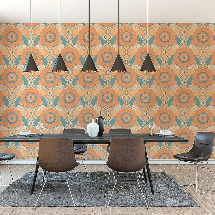 Tadessi Vliestapete M1-No.10899 - Grün, Floral, 10,05 x 0,53 m
