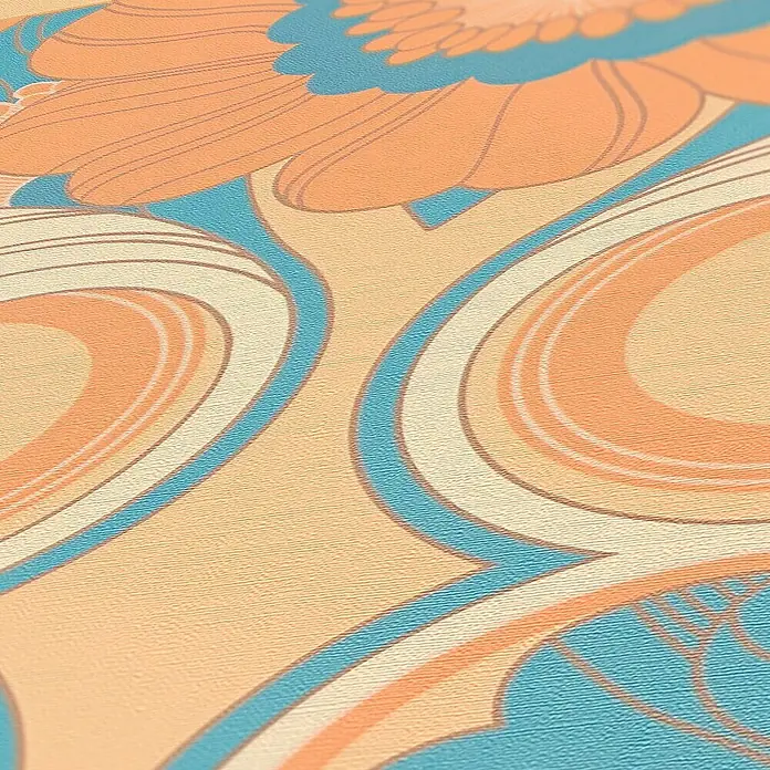 Tadessi Vliestapete M1-No.10899 - Grün, Floral, 10,05 x 0,53 m
