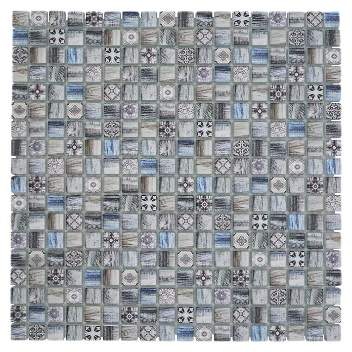 Mozaik pločica Quadrat Crystal XCM RW39  (30 x 30 cm, Raznobojno, Mat) | BAUHAUS