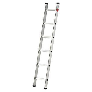 Hailo Escalera de apoyo S60 (Número de peldaños: 6 ud., Altura de trabajo: 270 cm, Carga soportada: 150 kg, Aluminio)