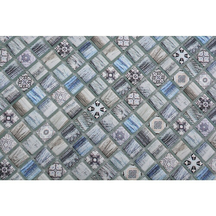 Mozaik pločica Quadrat Crystal XCM RW39  (30 x 30 cm, Raznobojno, Mat) | BAUHAUS