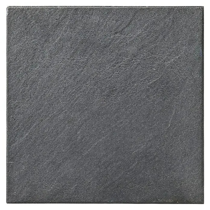 Diephaus Terrassenplatte Rancho - 40 x 40 x 4 cm, Schwarz-Basalt, Beton - Graue Steinfliese mit feiner Textur, ideal für moderne Innen- und Außenbereiche. Robust und stilvoll für jeden Raum.