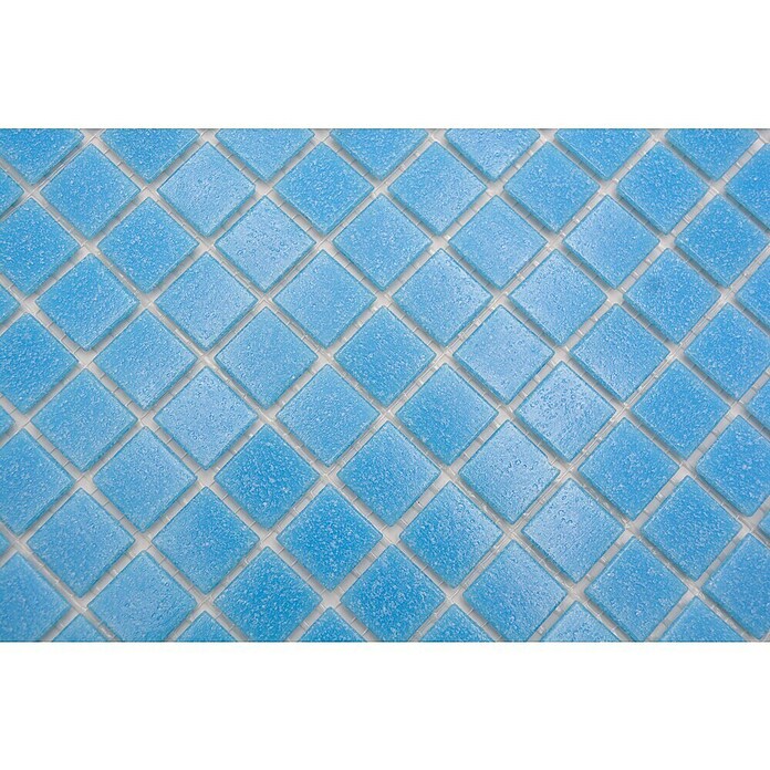 Mozaik pločica Quadrat Uni GM A 36  (30,5 x 30,5 cm, Svijetloplave boje, Sjaj) | BAUHAUS