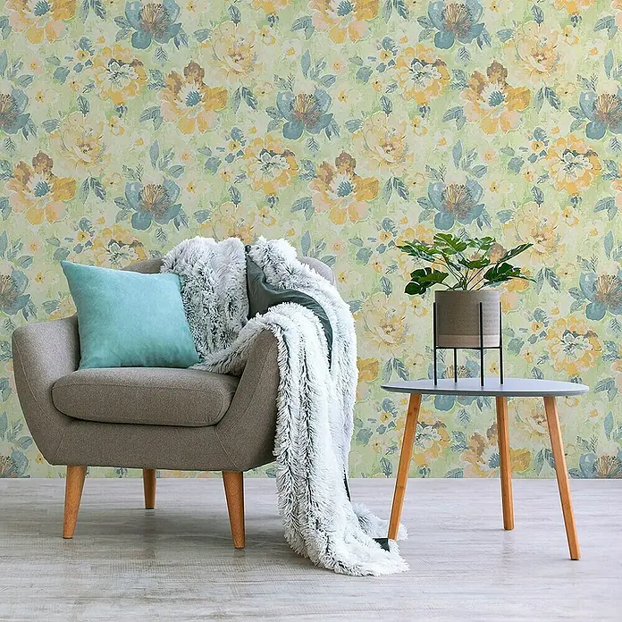 Tadessi Vliestapete M1-No.11208 - Mehrfarbig, Floral, 10,05 x 0,53 m