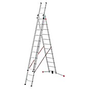 Hailo Mehrzweckleiter S100 ProfiLOT 3x12 (Anzahl Tritte: 36 Stk., Arbeitshöhe: 901 cm, Belastbarkeit: 150 kg, Aluminium) | BAUHAUS