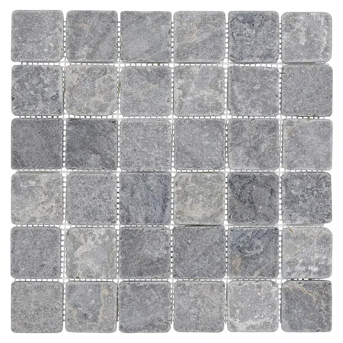 Mosaikfliese Quadrat Uni MOS TN48LG - 30,5 x 30,5 cm, Lichtgrau, Matt - Graue quadratische Mosaikfliesen mit variierenden Farbtönen schaffen eine elegante und natürliche Oberfläche für jeden Raum.