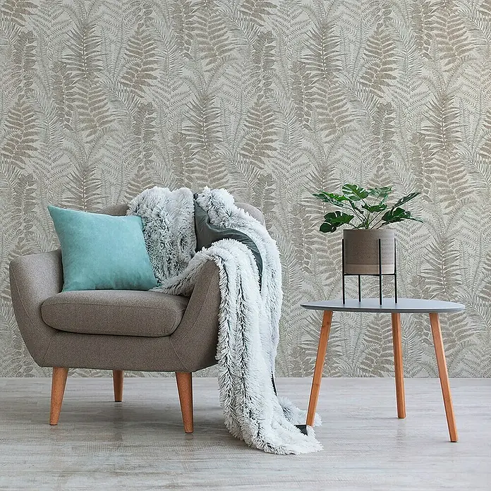 Tadessi Vliestapete M1-No.10957 - Grau, Floral, 10,05 x 0,53 m