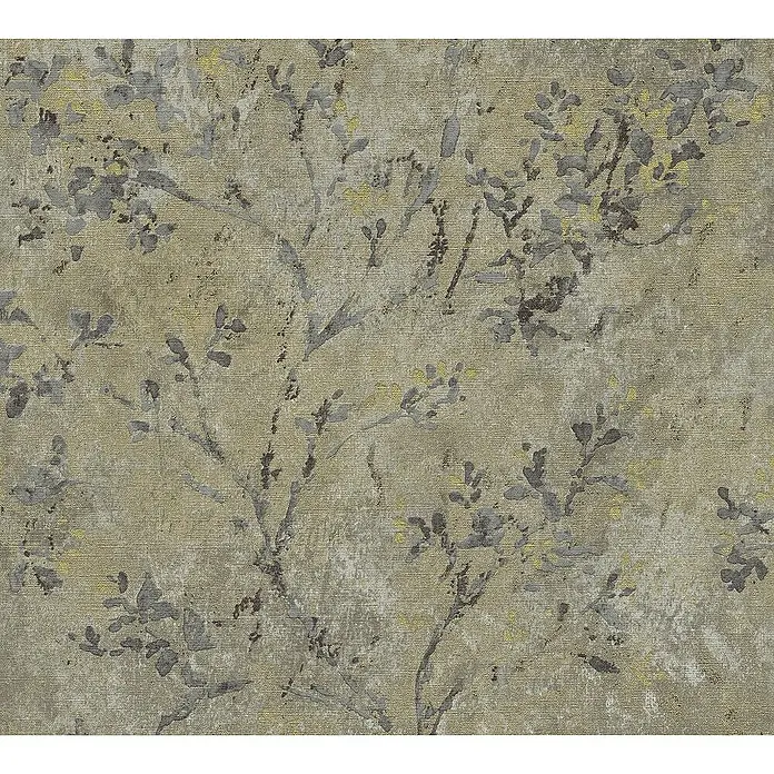 Tadessi Vliestapete M1-No.11136 - Grau, Floral, 10,05 x 0,53 m