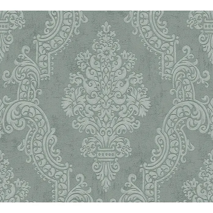 Tadessi Vliestapete M1-No.11223 - Grün, Ornament, 10,05 x 0,53 m