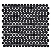 Mozaik pločica Knopf Uni 892N  (30,5 x 32 cm, Crne boje, Mat) | BAUHAUS