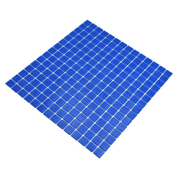 Mozaik pločica Quadrat Crystal Uni GM A 38P  (32,7 x 30,5 cm, Tamnoplave boje, Sjaj) | BAUHAUS