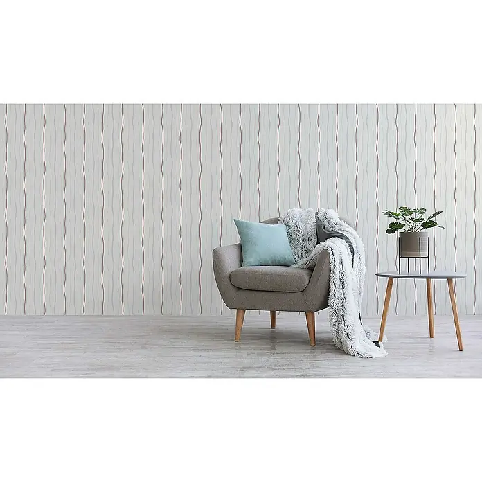 Tadessi Vliestapete M1-No.20 - Beige, Streifen, 10,05 x 0,53 m