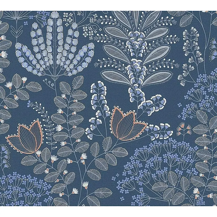 Tadessi Vliestapete M1-No.10965 - Weiß, Floral, 10,05 x 0,53 m