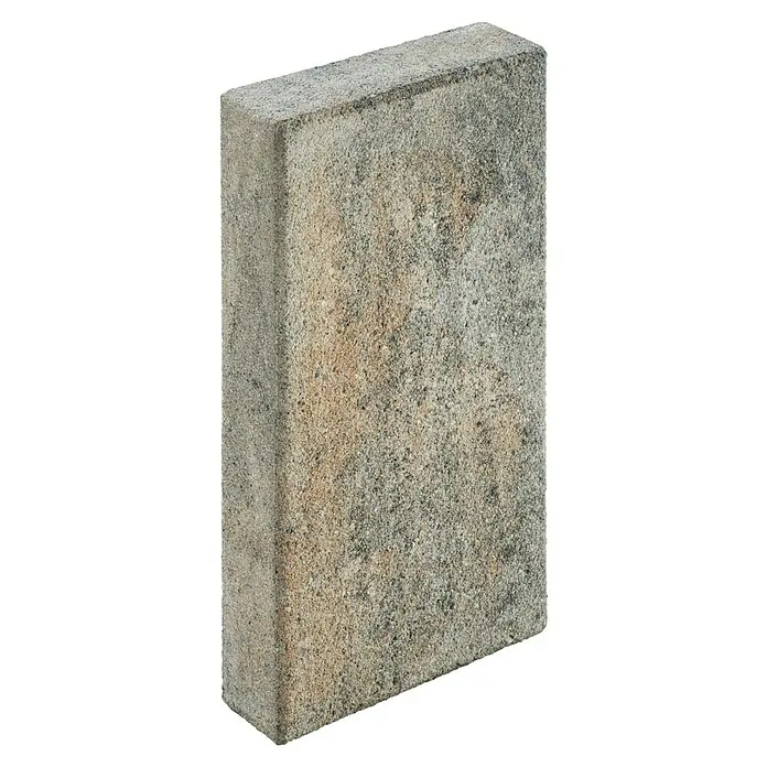 Diephaus Palisade Niles - 50 x 25 x 8 cm, Muschelkalk, Beton - Einzelner Pflasterstein mit rauer, beiger Oberfläche, ideal für Gartenwege oder Terrassen. Langlebig und robust für den Außenbereich.