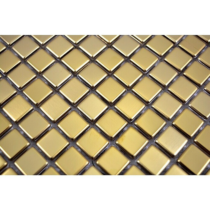 Mozaik pločica Quadrat XCE 15DG  (30 x 30 cm, Zlatne boje, Sjaj) | BAUHAUS