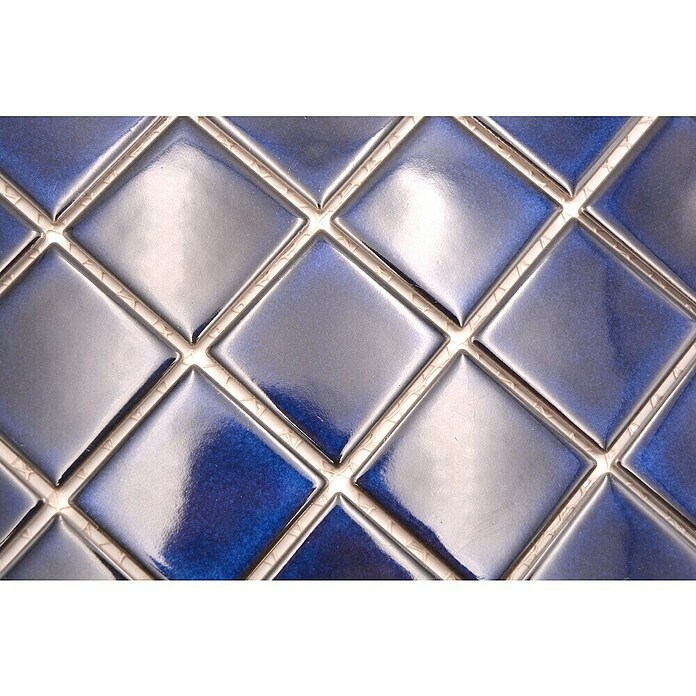 Mozaik pločica Quadrat Uni SD 651N  (30,4 x 30,4 cm, Kobaltno plave boje, Sjaj) | BAUHAUS