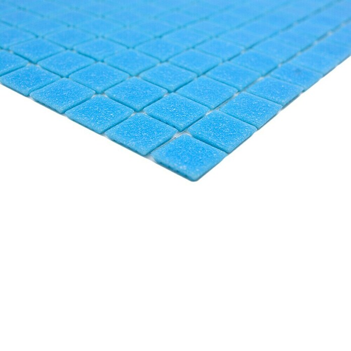 Mozaik pločica Quadrat Uni GM A 36  (30,5 x 30,5 cm, Svijetloplave boje, Sjaj) | BAUHAUS