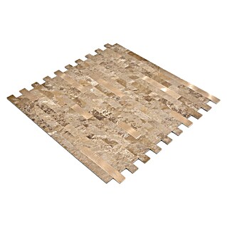 Samoljepljiva mozaik pločica SAM 4IL26LBG (30 x 29 cm, Smeđe boje, Mat)