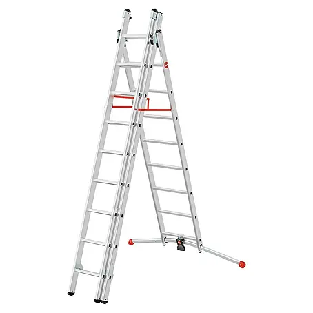 Hailo  Mehrzweckleiter S100 ProfiLOT 2x9 + 1x8