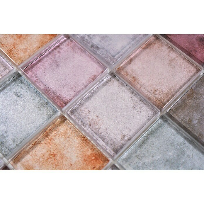 Mozaik pločica Quadrat Crystal SKY 123  (30 x 30 cm, Lila, Sjaj) | BAUHAUS