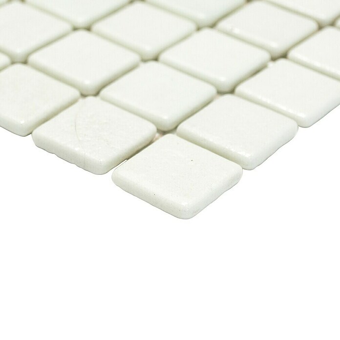 Mozaik pločica Quadrat Uni GM AS 1010  (31,7 x 31,7 cm, Bijele boje, Mat) | BAUHAUS