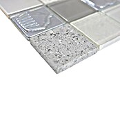 Mozaik pločica Quadrat Crystal XCM 8RK39  (30 x 30 cm, Siva-plava-bijela, Sjaj) | BAUHAUS
