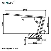 Ximax My-Port 7 Carport (L x B: 5,12 x 2,69 m, Einfahrtshöhe: 2,684 m)