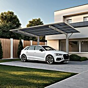 Ximax Carport Wing Typ 80 (Außenmaß inkl. Dachüberstand (B x T): 2,76 x 5,31 m, Einzelcarport, Silber) | BAUHAUS