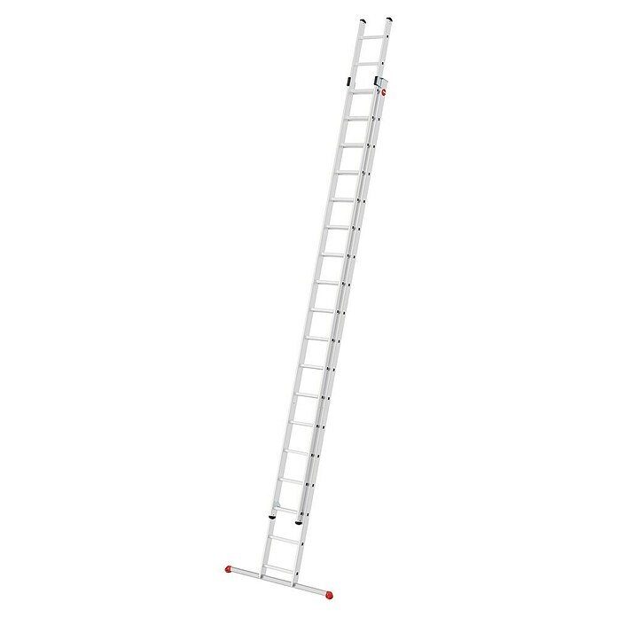 Hailo Schiebeleiter S80 ProfiStep duo 2x18 (Anzahl Tritte: 36 Stk., Arbeitshöhe: 947 cm, Belastbarkeit: 150 kg, Aluminium) | BAUHAUS