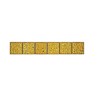 Bordura za pločice Gehämmert YBO GO484 (4,8 x 30,6 cm, Zlatna, Sjaj)