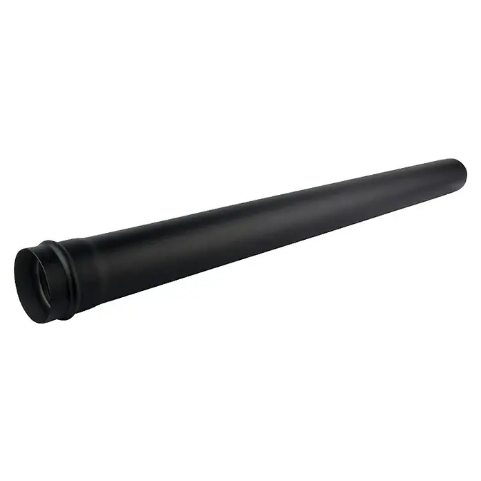 Ofenrohr - Ø x L: 80 x 1.000 mm, Schwarz - Schwarzes Ofenrohr, ideal für Kamin- oder Ofeninstallationen. Robuste Konstruktion für sichere Wärmeableitung und Rauchgasabfuhr.