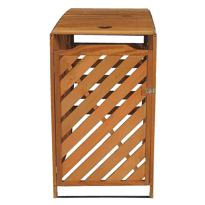 Proregal Erweiterung für Mülltonnenbox XL 1er-/2er - Holz, Braun