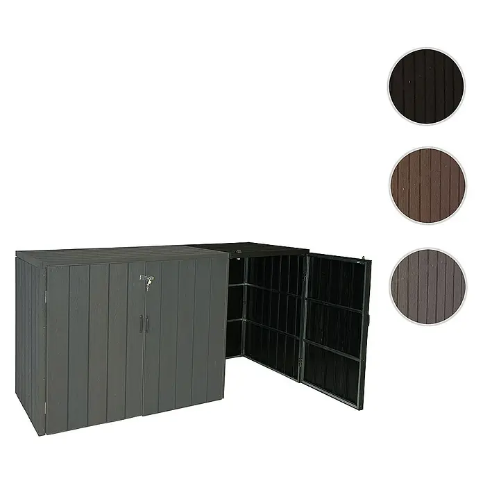 Proregal Erweiterung für Mülltonnenbox XL 1er-/2er-WPC - Anthrazit