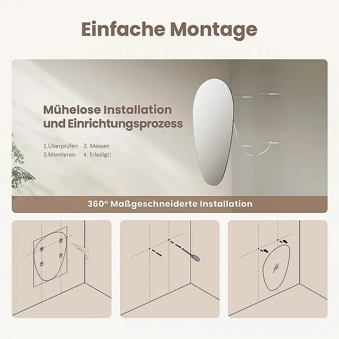 Emke Wandspiegel M33 - 70 x 50 cm