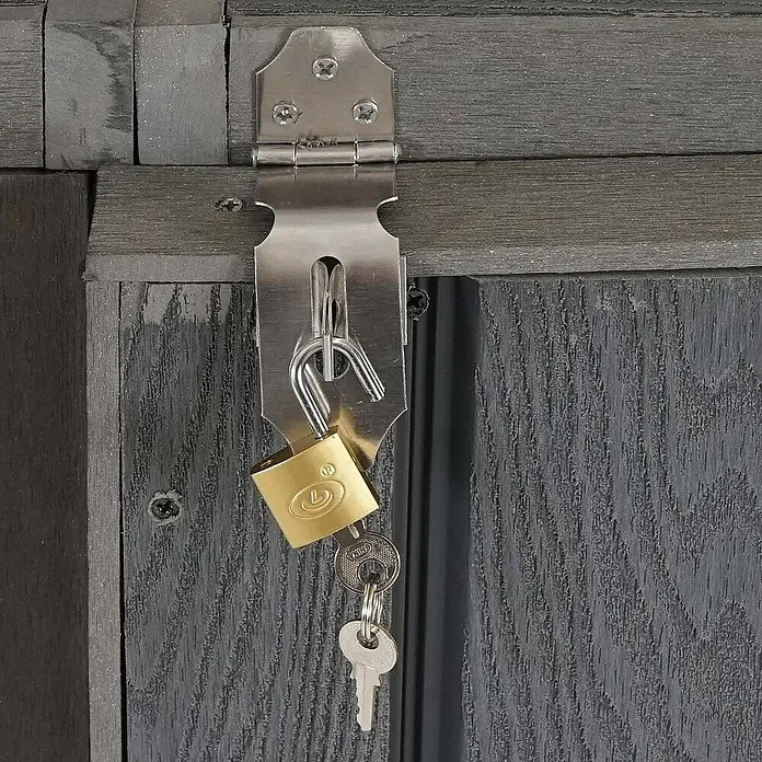 Proregal Erweiterung für Mülltonnenbox XL 1er-/2er-WPC - Grau