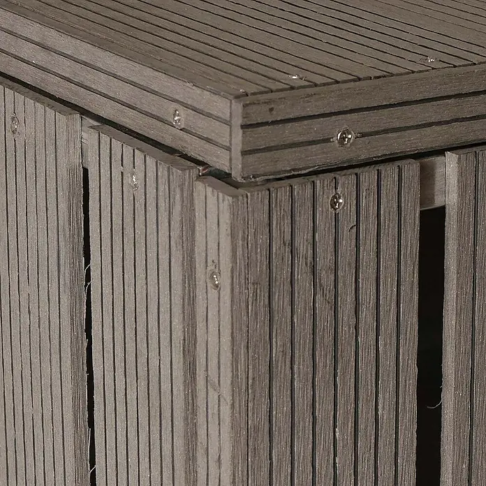 Proregal Mülltonnenbox XL 1er-/2er-WPC - Stahl, Grau, Geeignet für Anzahl Mülltonnen: 2 Stk.