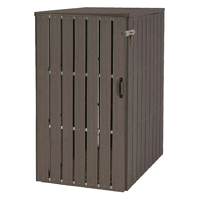 Proregal Mülltonnenbox XL 1er-/2er-WPC - Stahl, Grau, Geeignet für Anzahl Mülltonnen: 2 Stk.
