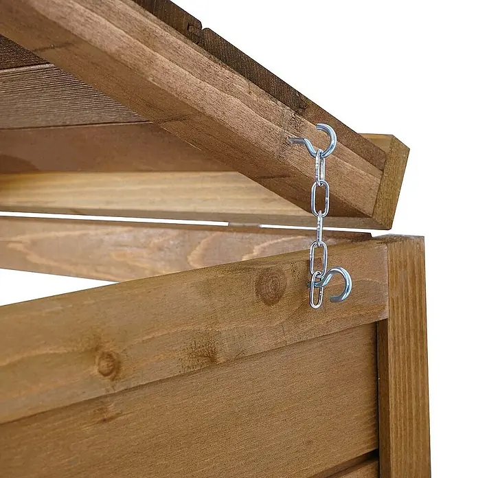 Proregal Mülltonnenbox XL 3er-/6er - Holz, Braun, Geeignet für Anzahl Mülltonnen: 3 Stk.